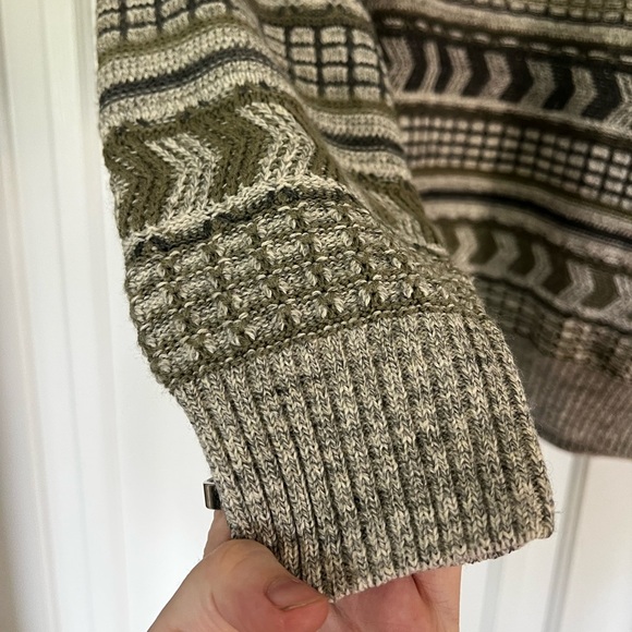 Vintage St. John’s Bay Sweater XL Coogi Styl 90s Chunky Knit Earth Tone Pullover - Picture 2 of 7